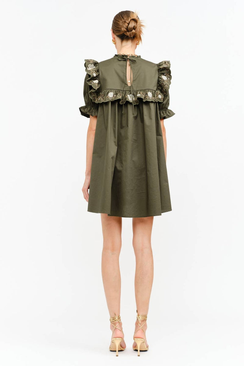 Sera Olive Dress: OLIVE / M