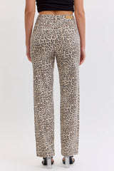 Leopard Super High Rise Dad Jean 11
