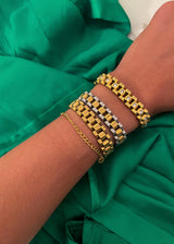 THE CHAIN WATCH BAND BRACELET: TWO TONED