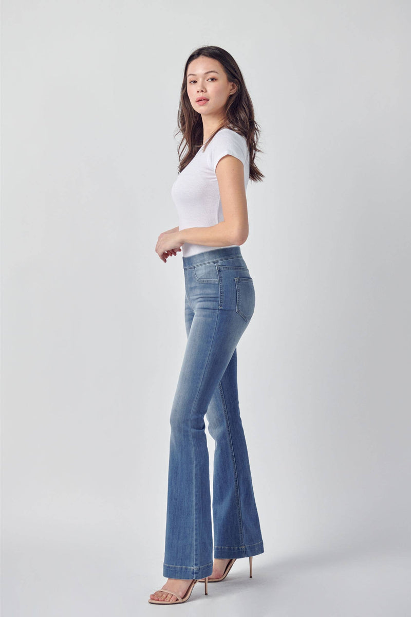 Medium Mid Rise Flare Jegging (open pack) [AB35324 sbs]: S