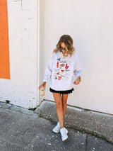 Run the dang ball sweatshirt - ash: M
