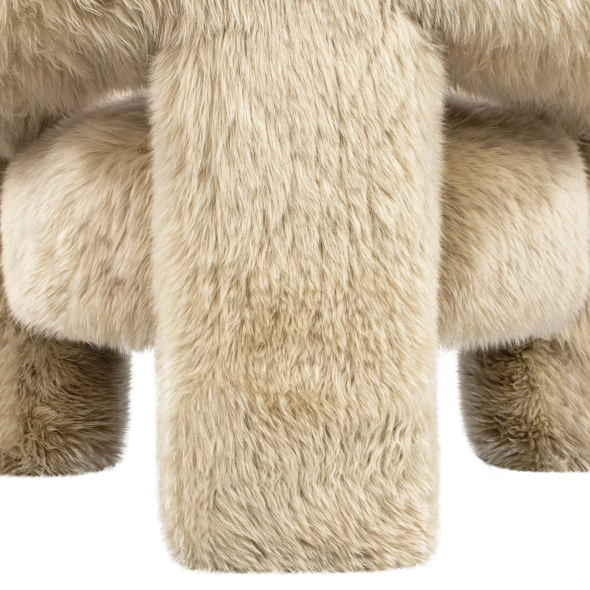 Avalon 35" Genuine Sheepskin Fur Split Barrel Back Chair