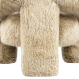 Avalon 35" Genuine Sheepskin Fur Split Barrel Back Chair