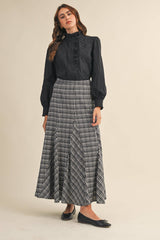 RUFFLED LACE TOP: M