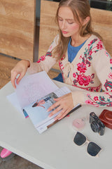 TIE-FRONT CARDIGAN: M