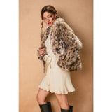 Wanderroot Faux Fur Jacket: TAUPE BROWN / S-M-L(2-2-2)
