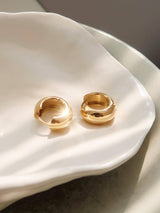 Blandine 18K Non-Tarnish Small Classic Hoop Earring: Yellow Gold