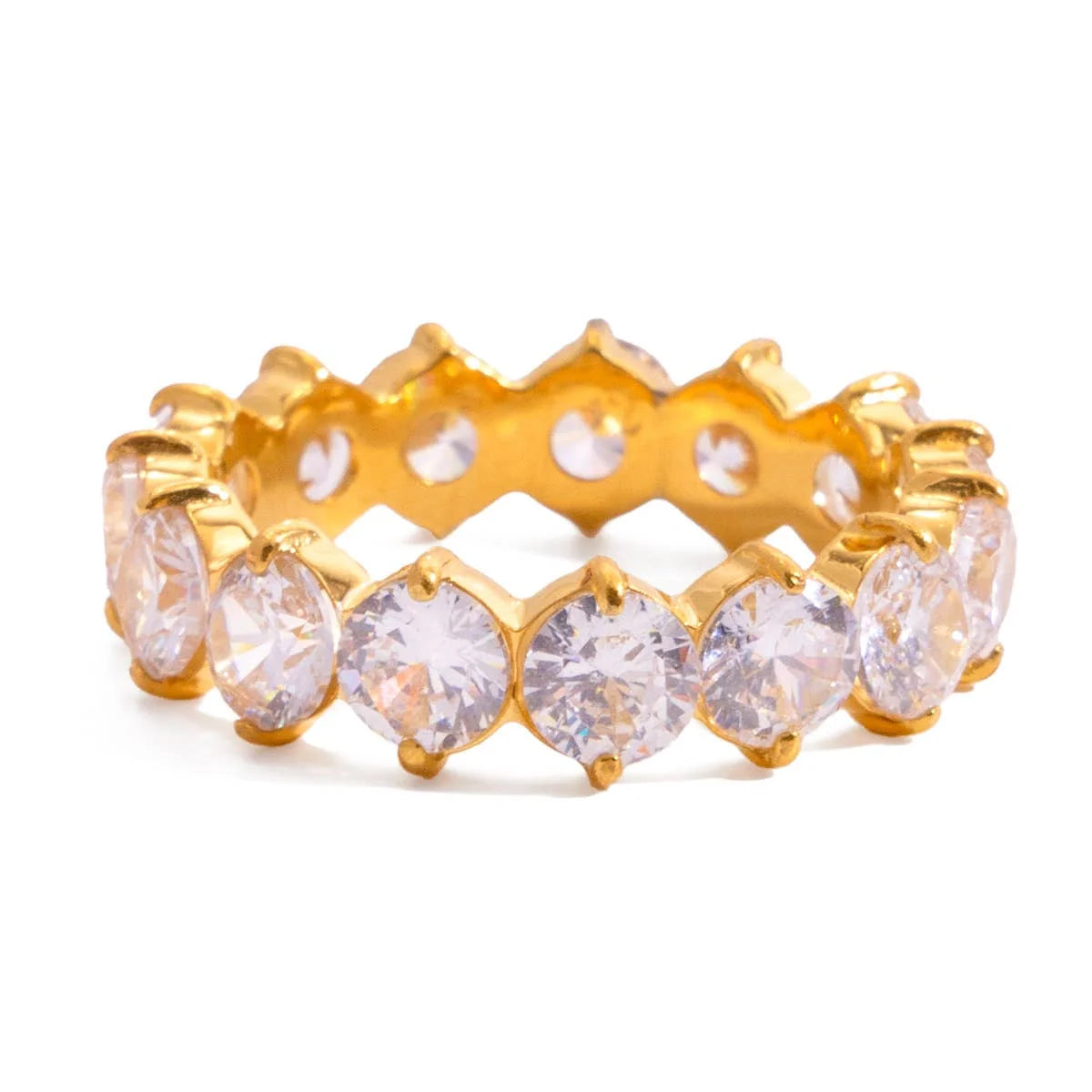Dallas Round CZ Ring