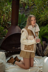 OVERSIZED VEST: CAMEL / ML