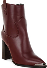 Hatter Pointed Toe Faux Leather Boots: Black / US-8.5 / UK-6.5 / EU-39.5