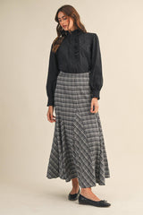 RUFFLED LACE TOP: M