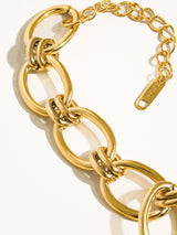 Tila 18K Gold Non-Tarnish Bold Chain Bracelet: Yellow Gold
