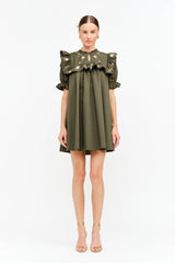 Sera Olive Dress: OLIVE / S