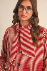 CARDIGAN: Red Burgundy / M