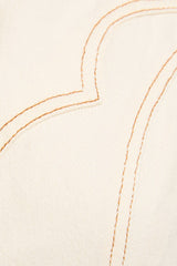 STITCH DETAIL BUTTON DOWN DRESS XS