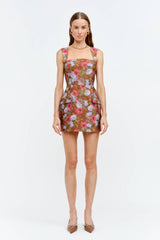 Romony Dress: BROWN / L
