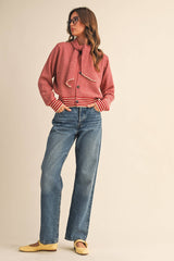CARDIGAN: Red Burgundy / M