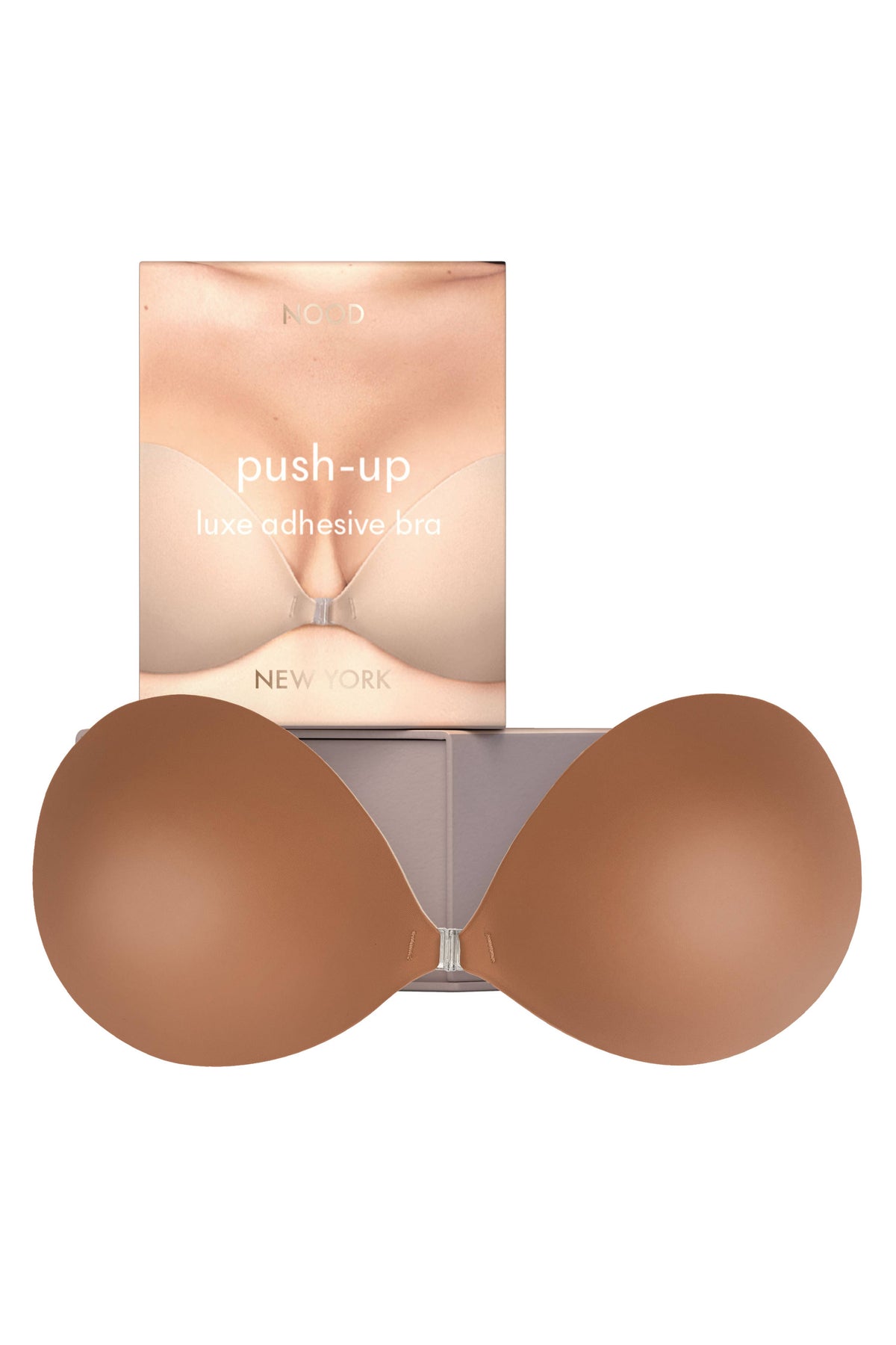 Push Up | Padded Adhesive Fabric Bra: No 3 Buff / C – view 6 – York Laine