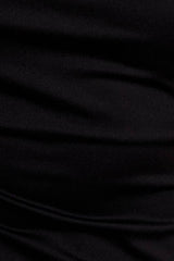 TWISTED SHOULDER DRESS: XS