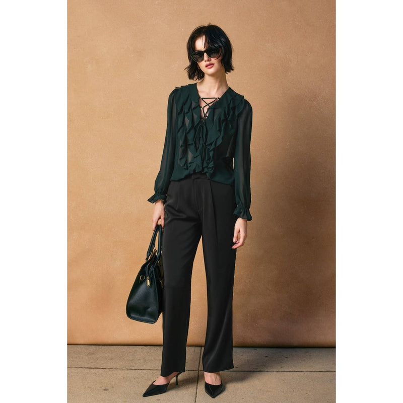 Erosion and Light Frilly Chiffon Blouse