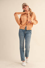 CARDIGAN: Red Burgundy / M