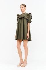 Sera Olive Dress: OLIVE / S