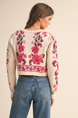 TIE-FRONT CARDIGAN: S