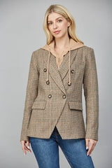 HOODED BLAZER/ S