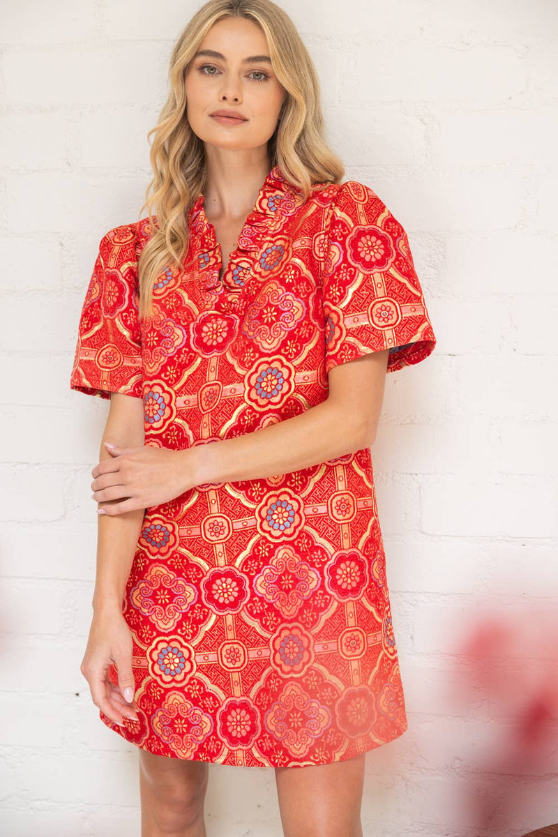 Mandala Jaquard Dress L