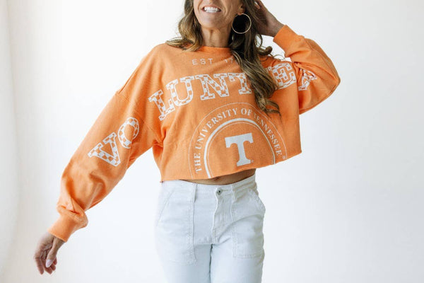 Tennessee Phipps Split Cropped Longsleeve: Sherbert / S