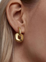 Arliss 18K Gold Non-Tarnish Link Drop Earring: Multi-Colored