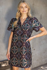 Mandala Jaquard Dress M