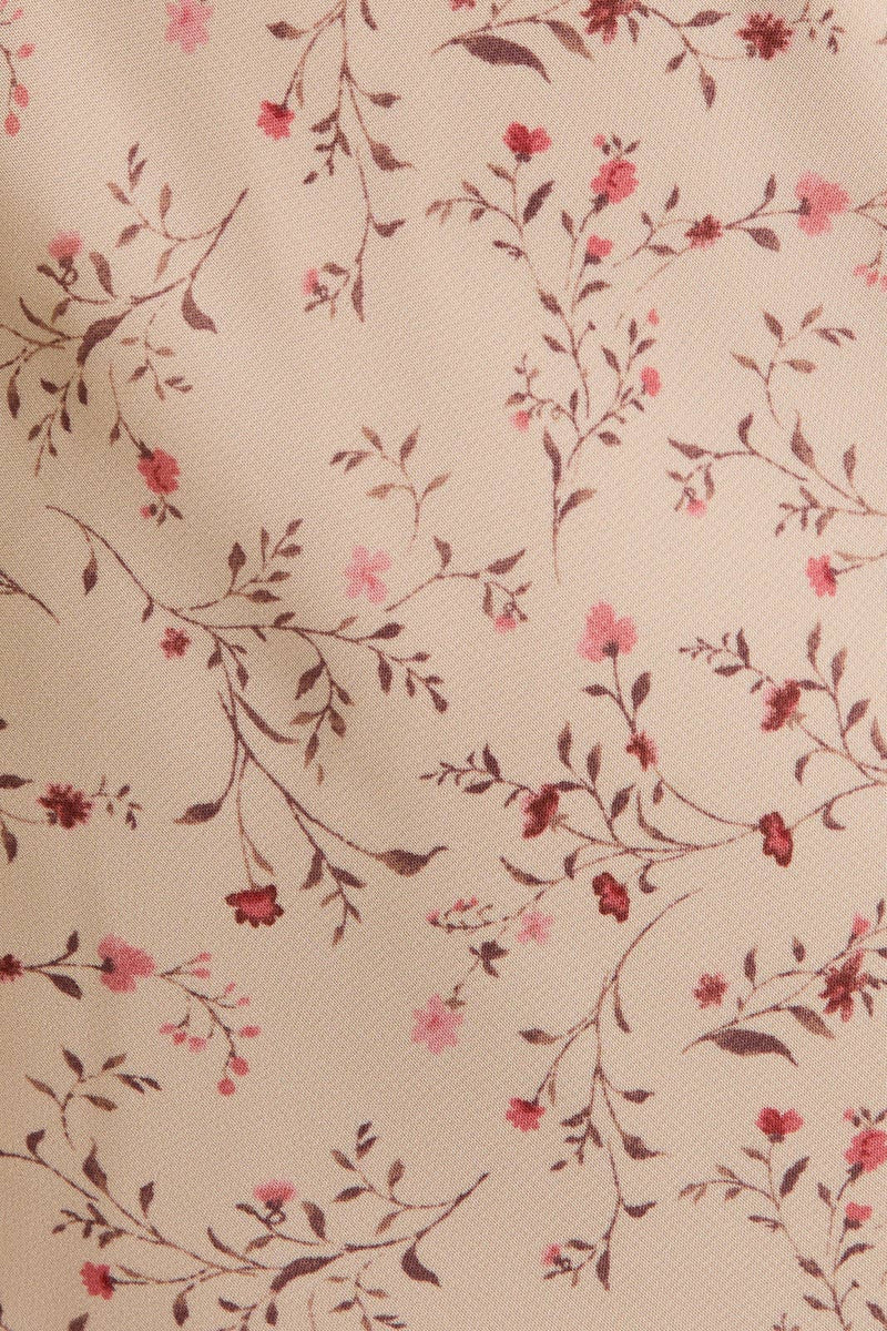 SWEETHEART MINI DRESS: BEIGE S