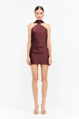 Penny Dress: BURGUNDY / XS