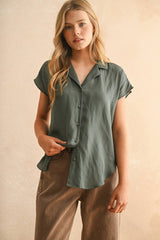 BUTTON DOWN SHIRTS: Black / L