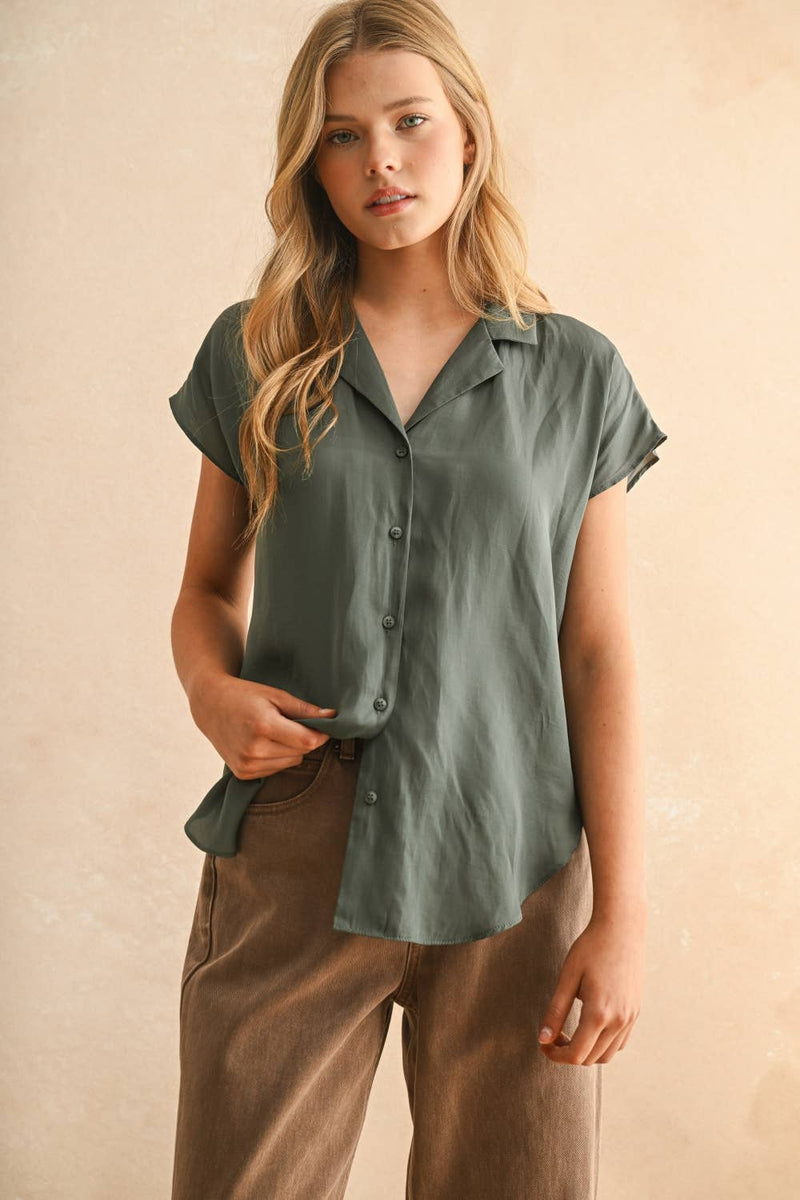 BUTTON DOWN SHIRTS: Black / L