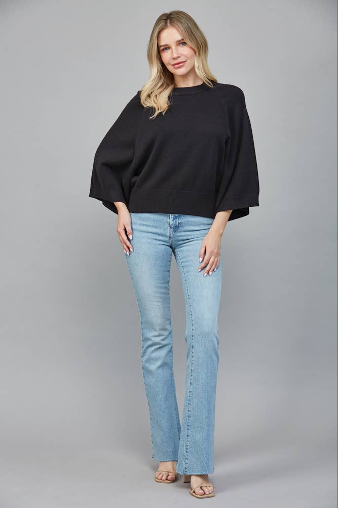 CREW NECK SWEATER MOCHA / M