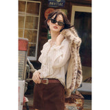 Erosion and Light Frilly Chiffon Blouse