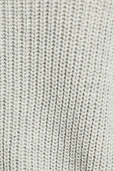 ZIP UP OVERSIZED SWEATER CARDIGAN: Taupe / S