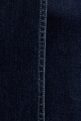 CROSS COVER DENIM MINI SKIRT: DENIM / L