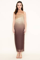 OMBRE SLEEVELESS LONG DRESS/ M