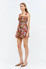 Romony Dress: BROWN / S