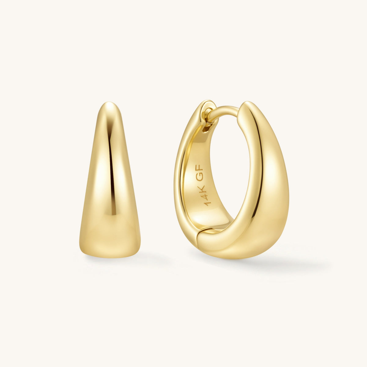 Gold Filled Teardrop Hoops – York Laine