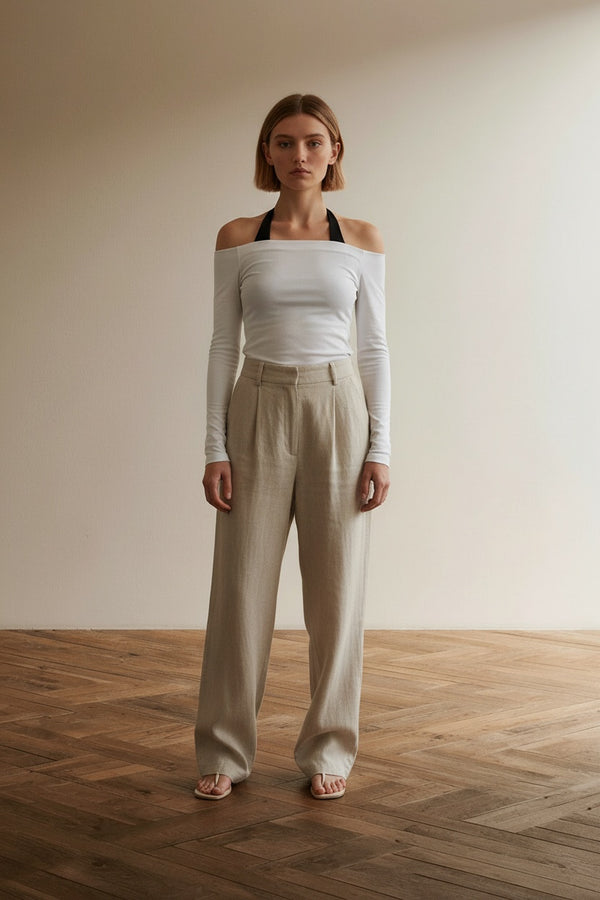 Soft Knit Off Shoulder Long Sleeve Top