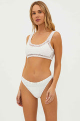BEACH RIOT: BRINLEY BOTTOM - WHITE